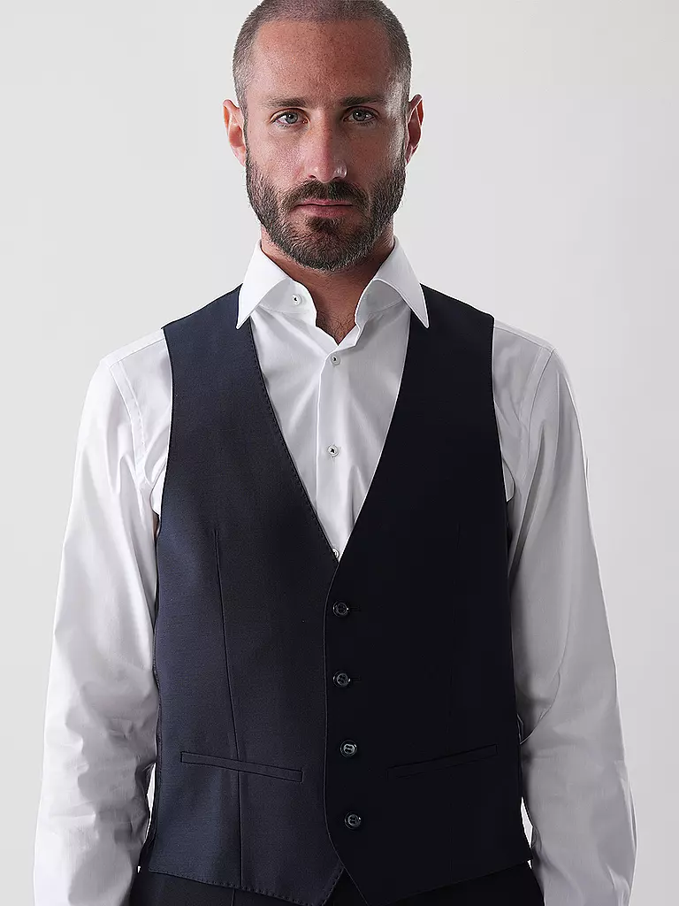 ROY ROBSON | Gilet da abito slim fit | Blu scuro