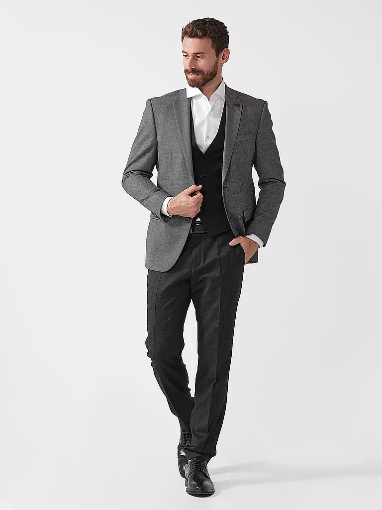 ROY ROBSON | Sakko Regular Fit PINPOINT | Grigio