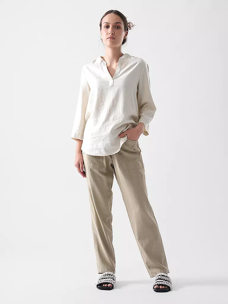 S.OLIVER | Blusa-camicia | Crema