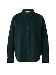 S.OLIVER | Camicia in velluto a coste | Verde scuro
