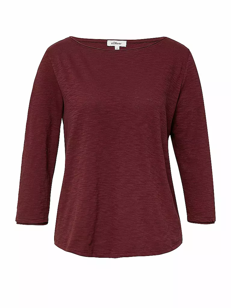S.OLIVER | Camicia | Rosso scuro