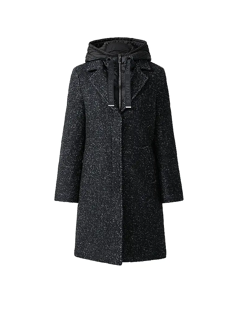 S.OLIVER | Cappotto di lana | Nero