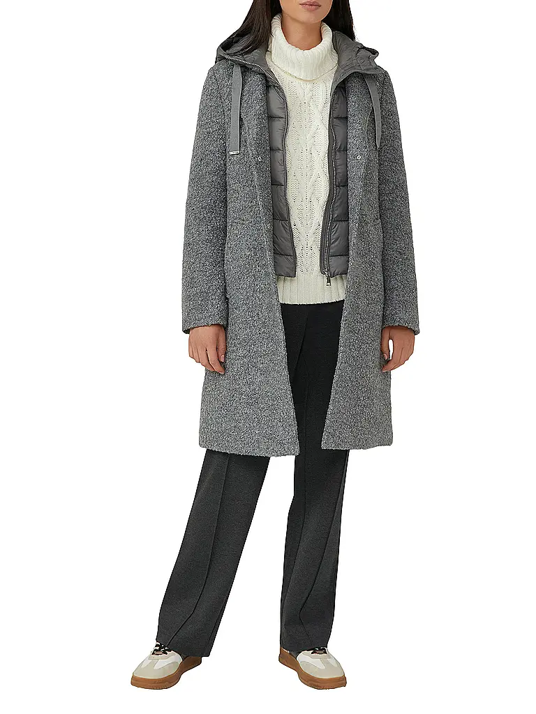 S.OLIVER | Cappotto di lana | Grigio