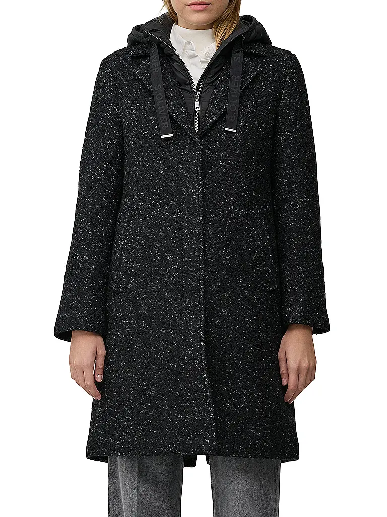 S.OLIVER | Cappotto di lana | Nero