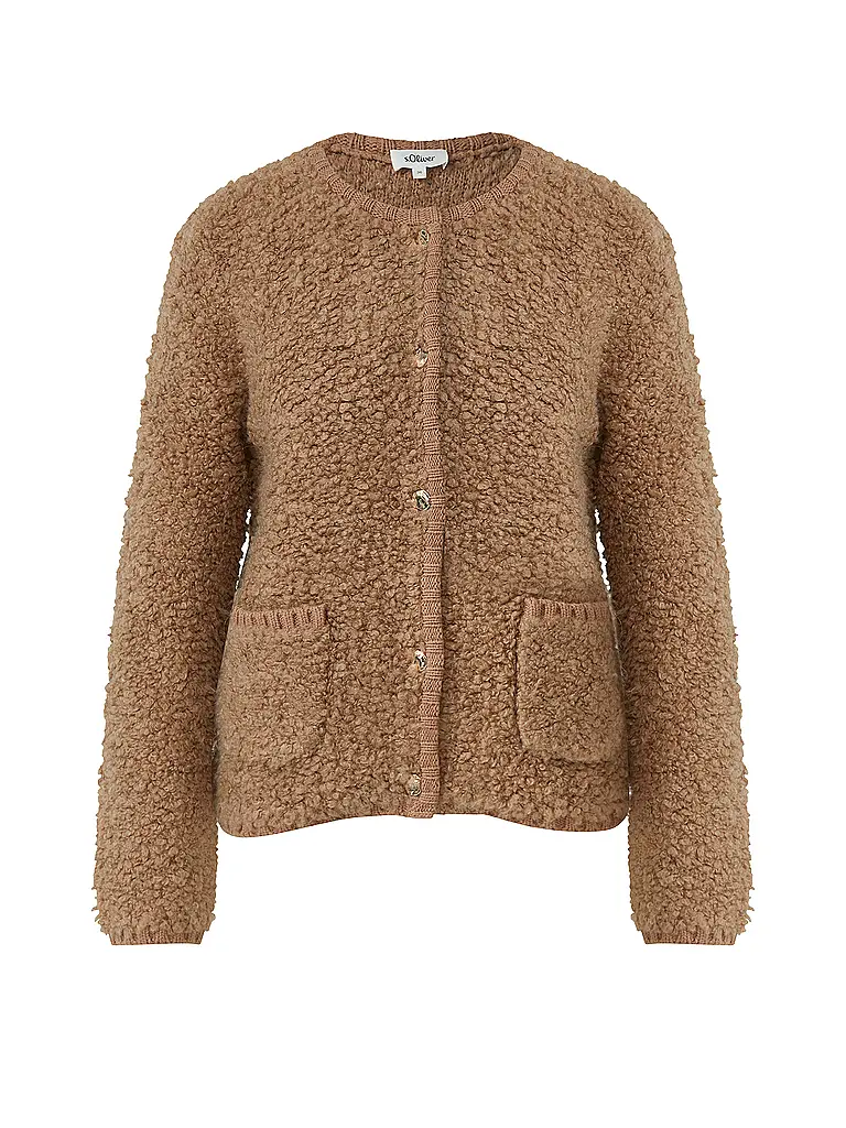 S.OLIVER | Cardigan | Marrone chiaro