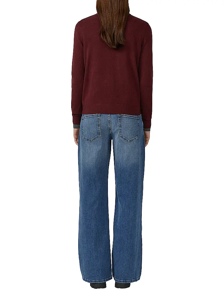 S.OLIVER | Cardigan | Rosso scuro