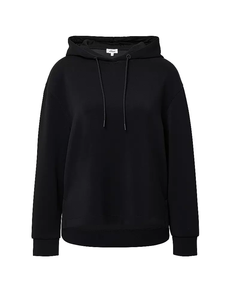 S.OLIVER | Felpa con cappuccio - Hoodie | Nero