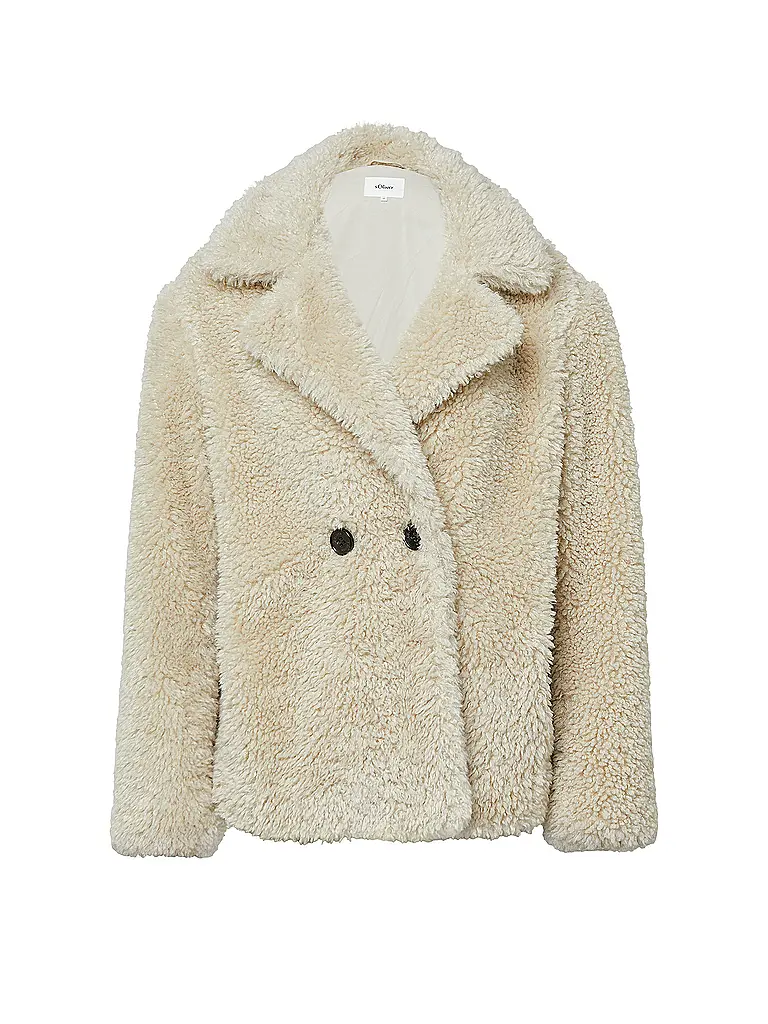 S.OLIVER | Giacca in pelliccia sintetica | Beige