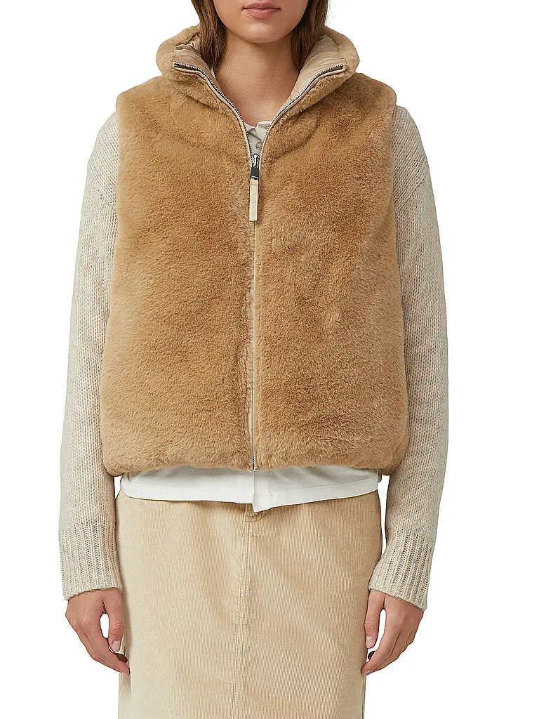 S.OLIVER | Gilet in finta pelliccia | 