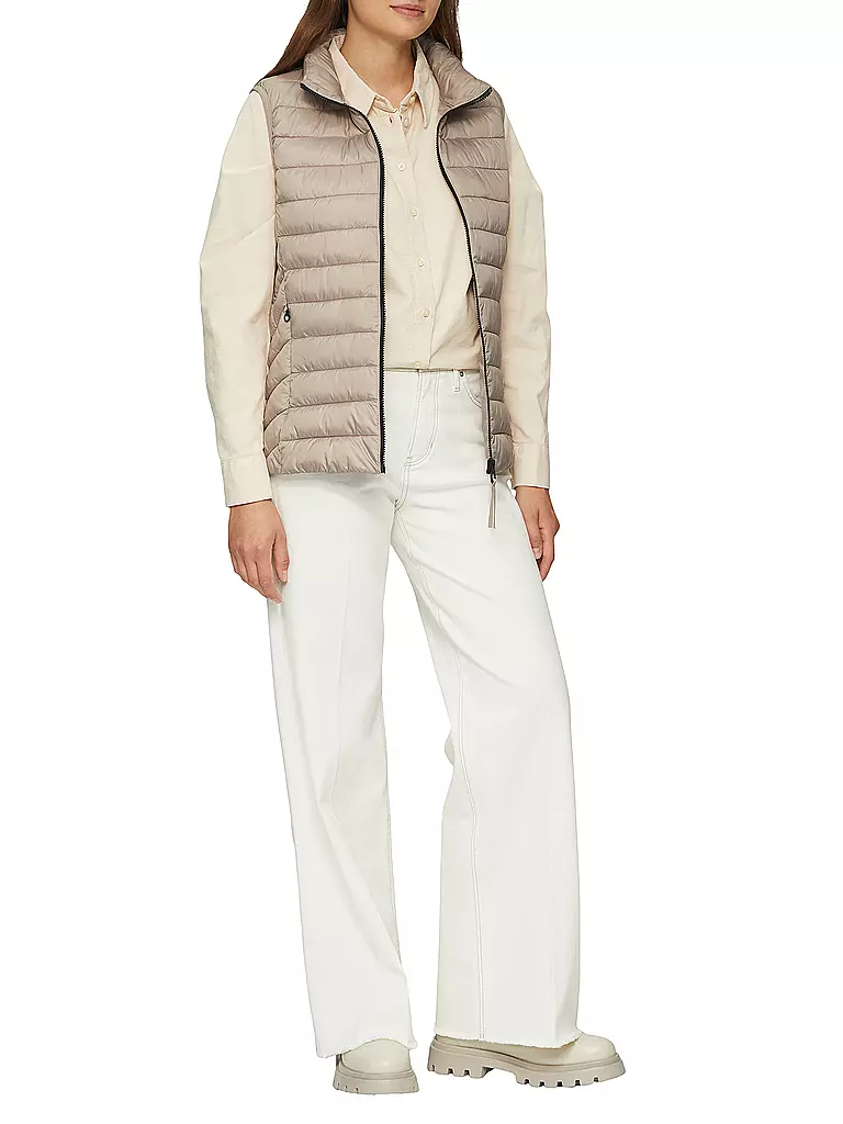S.OLIVER | Gilet trapuntato | Crema