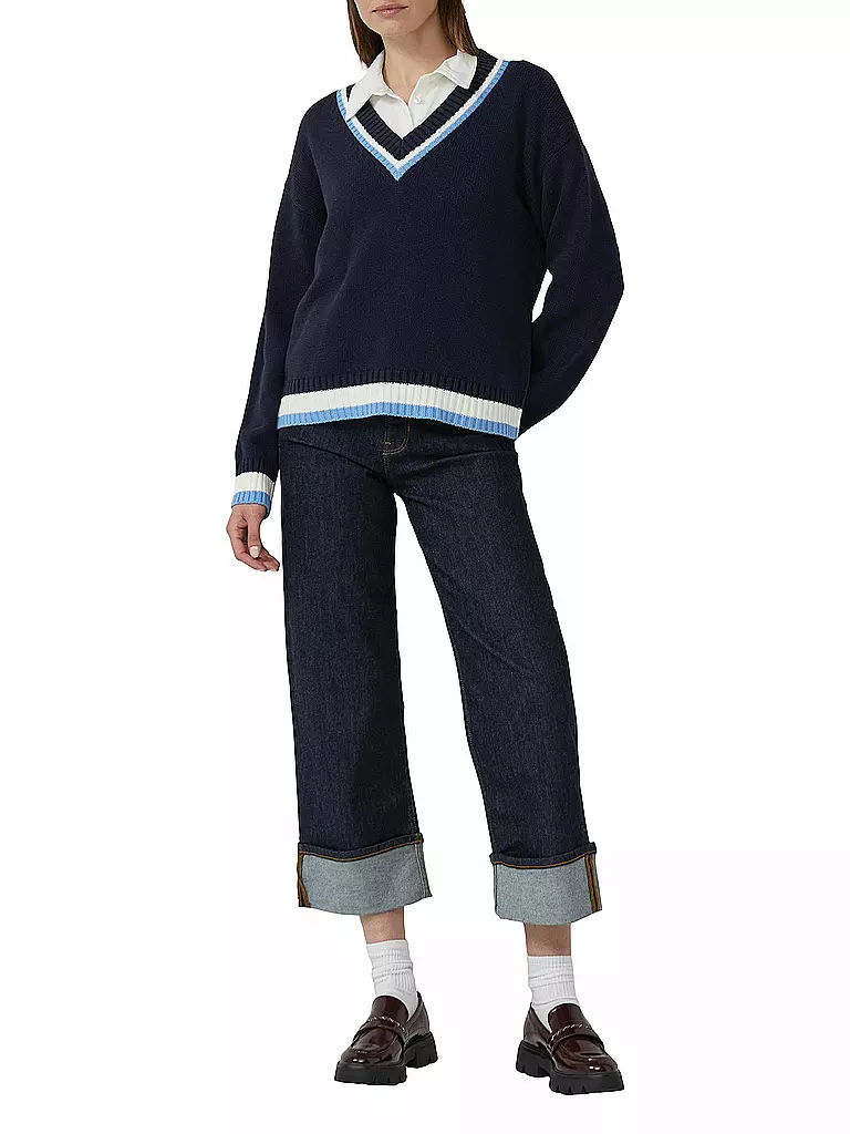 S.OLIVER | Jeans 7/8 a gamba larga | Blu scuro