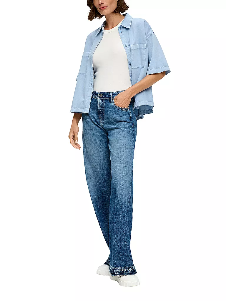 S.OLIVER | Jeans a gamba larga | Blu