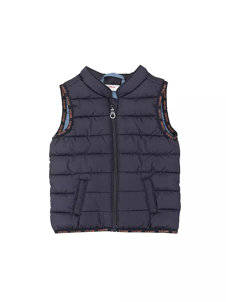 S.OLIVER | Jungen Steppgilet | Blu scuro