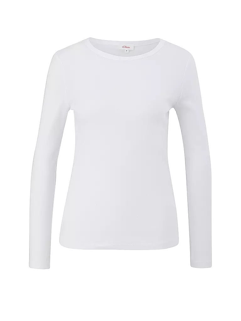 S.OLIVER | Langarmshirt | Bianco