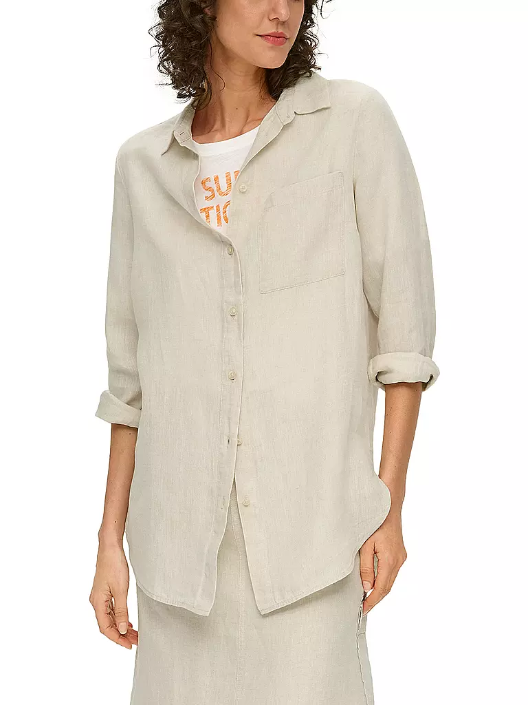 S.OLIVER | Leinenbluse  | Crema