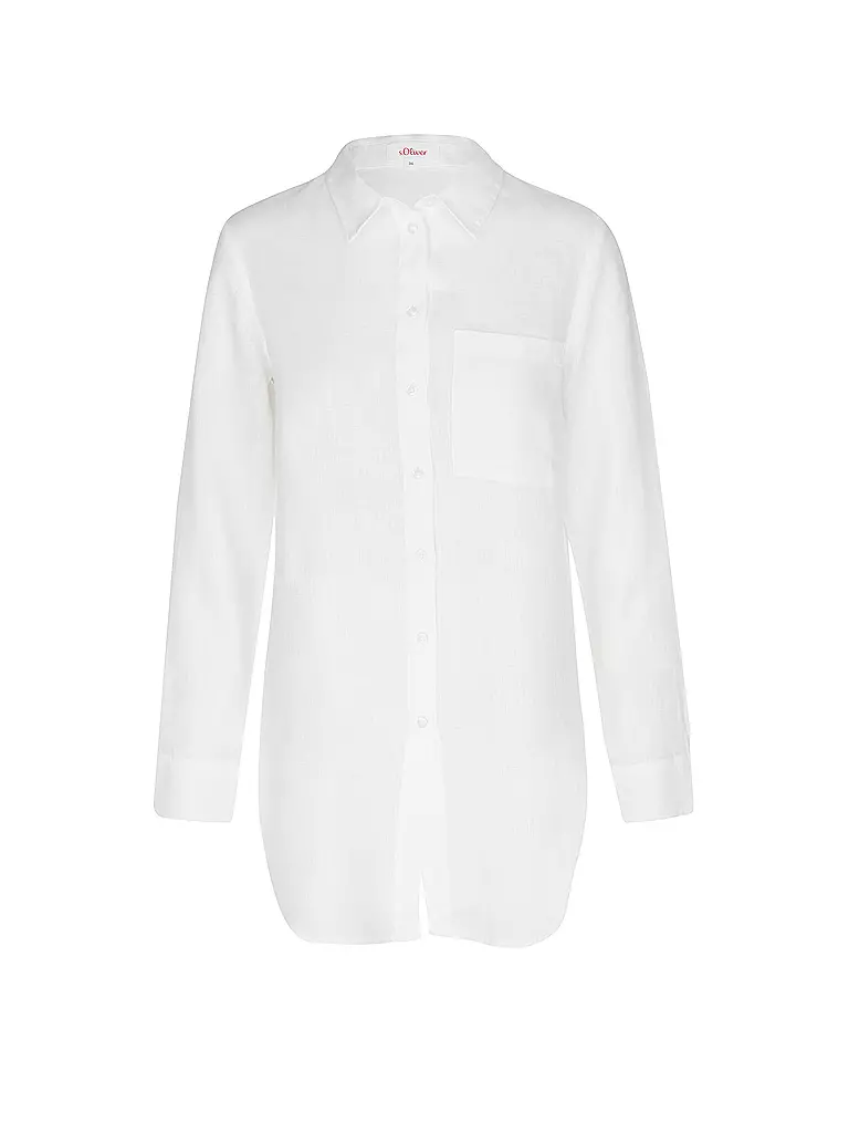 S.OLIVER | Leinenbluse | Bianco
