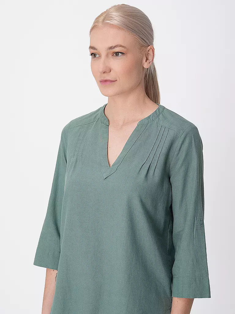 S.OLIVER | Leinenbluse | Petrolio