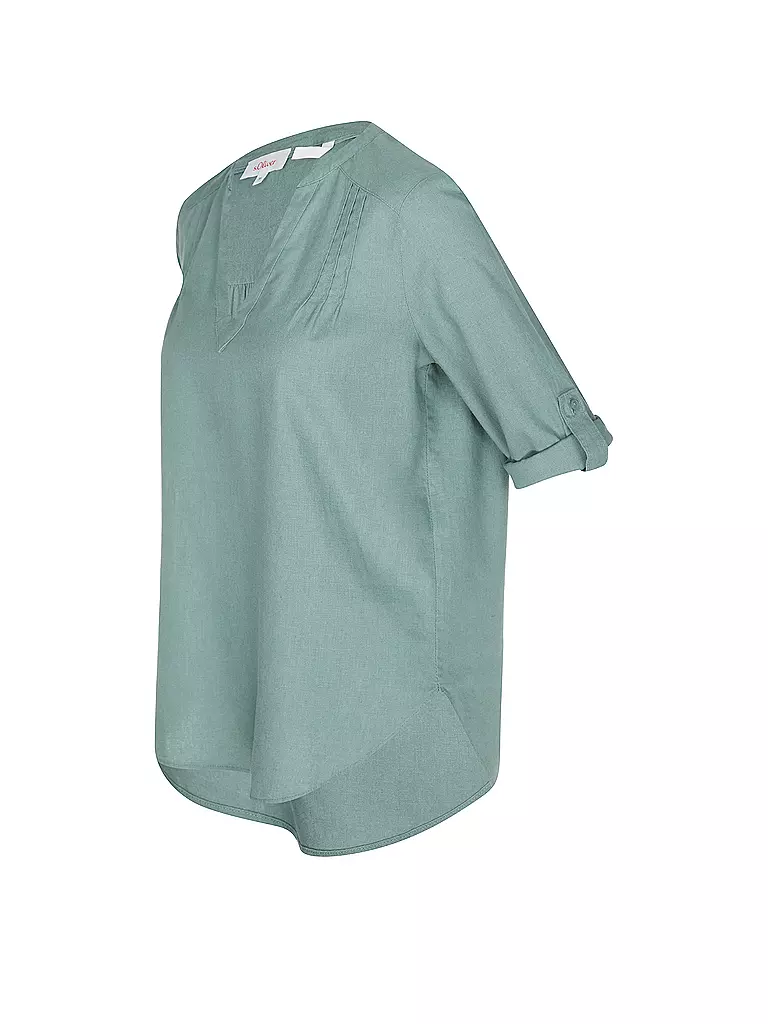 S.OLIVER | Leinenbluse | Petrolio