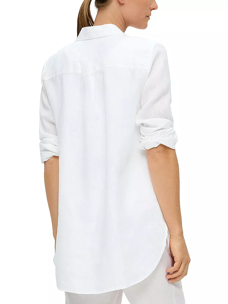 S.OLIVER | Leinenbluse | Bianco