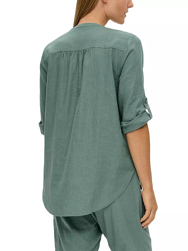 S.OLIVER | Leinenbluse | Petrolio