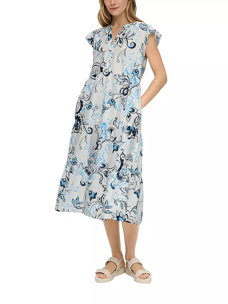 S.OLIVER | Midikleid | Bianco