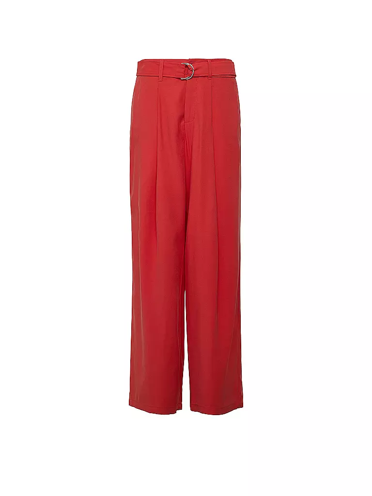 S.OLIVER | Pantaloni a gamba larga | Rosso
