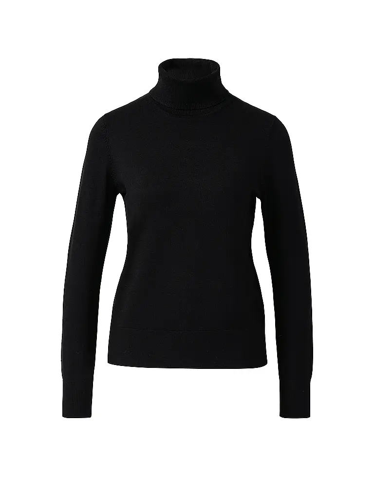S.OLIVER | Pullover a collo alto | Nero