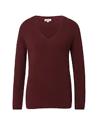 S.OLIVER | Pullover | Rosso scuro
