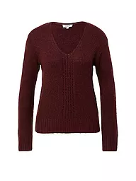 S.OLIVER | Pullover | Rosso scuro
