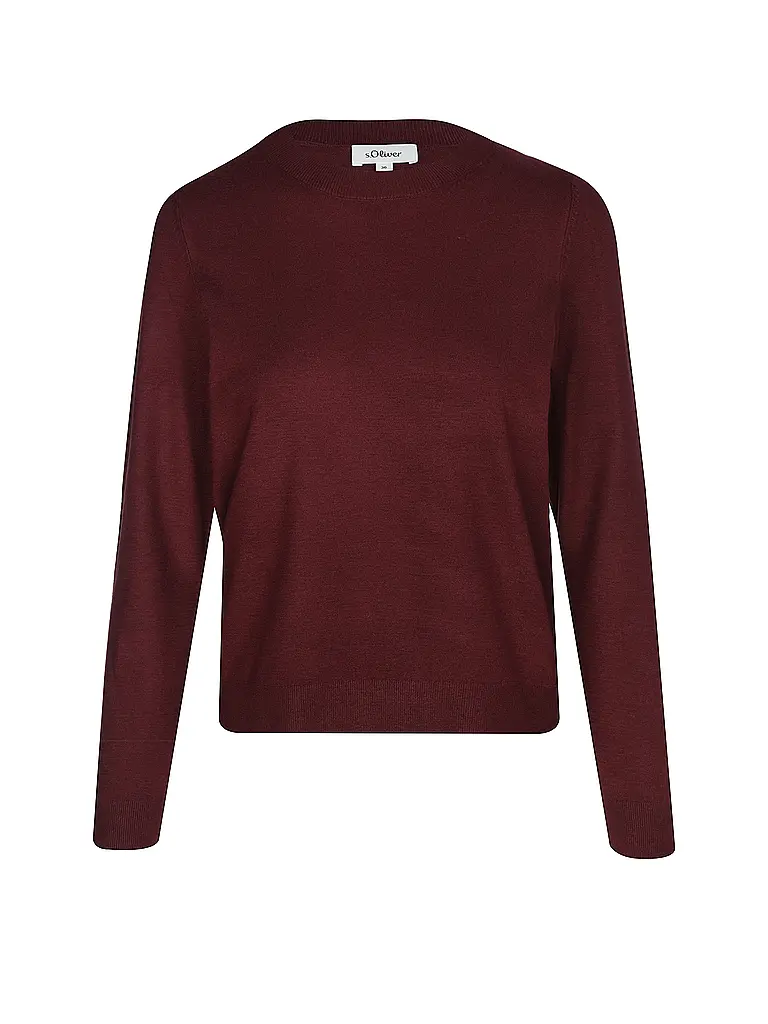 S.OLIVER | Pullover | Rosso scuro