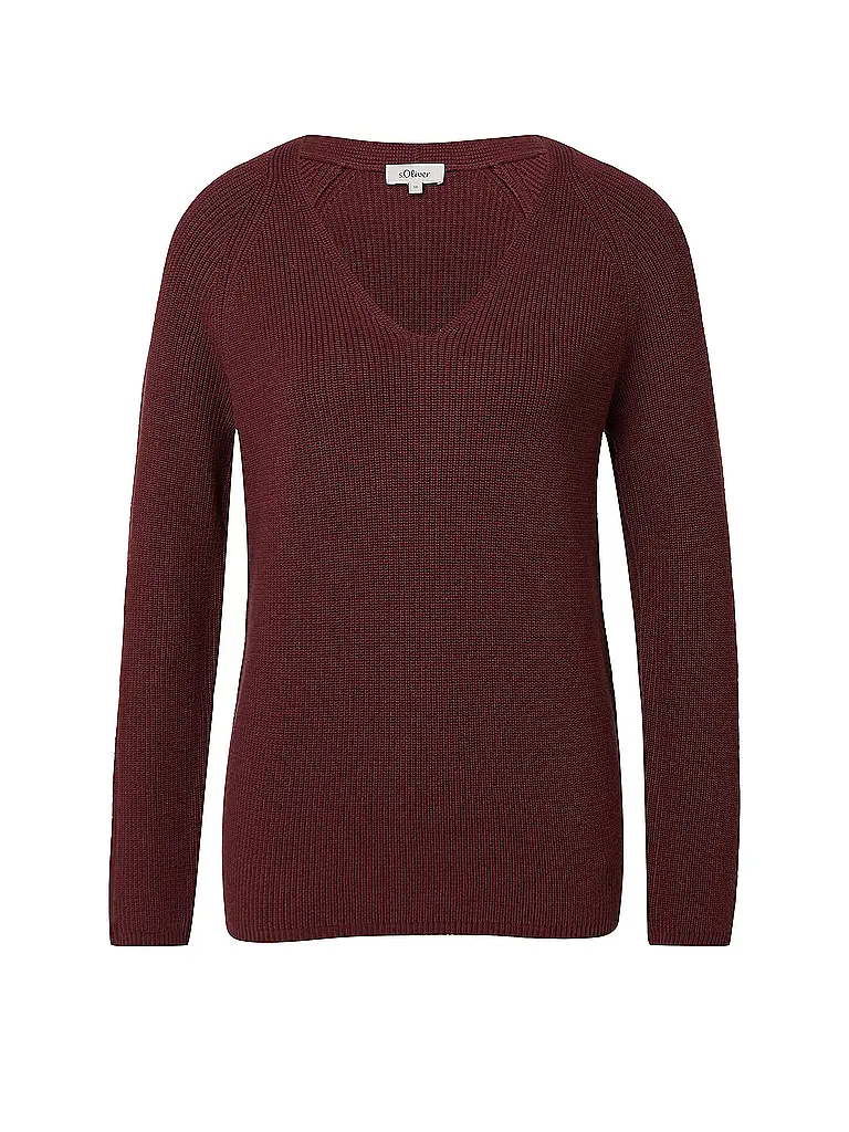 S.OLIVER | Pullover | Rosso scuro