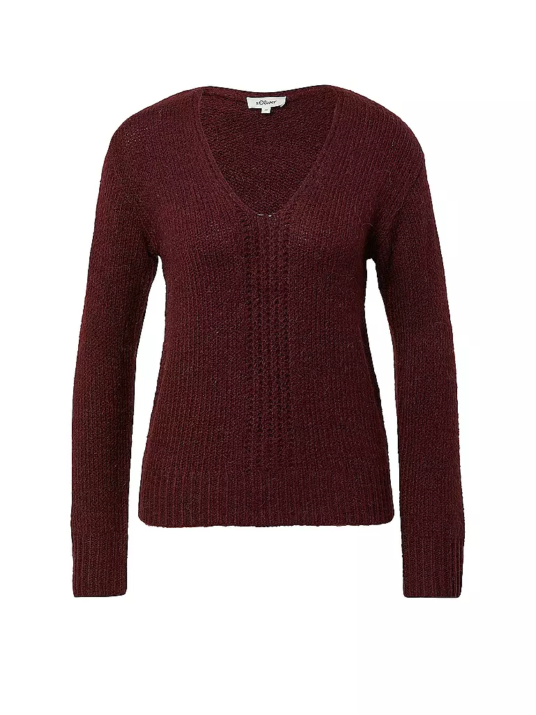S.OLIVER | Pullover | Rosso scuro
