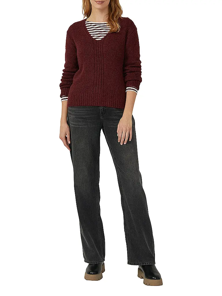S.OLIVER | Pullover | Rosso scuro