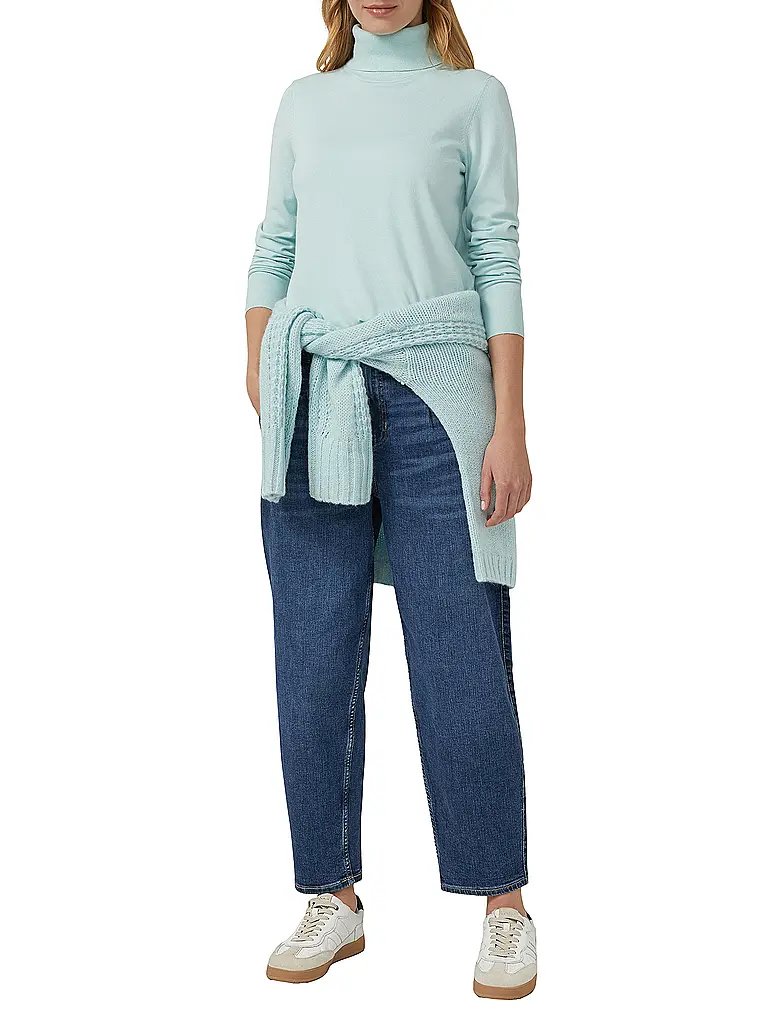 S.OLIVER | Rollkragenpullover | Blu chiaro