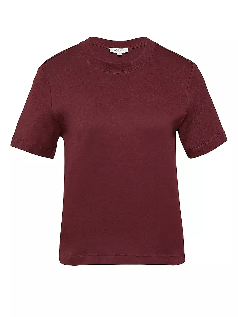 S.OLIVER | T-Shirt  | Rosso scuro