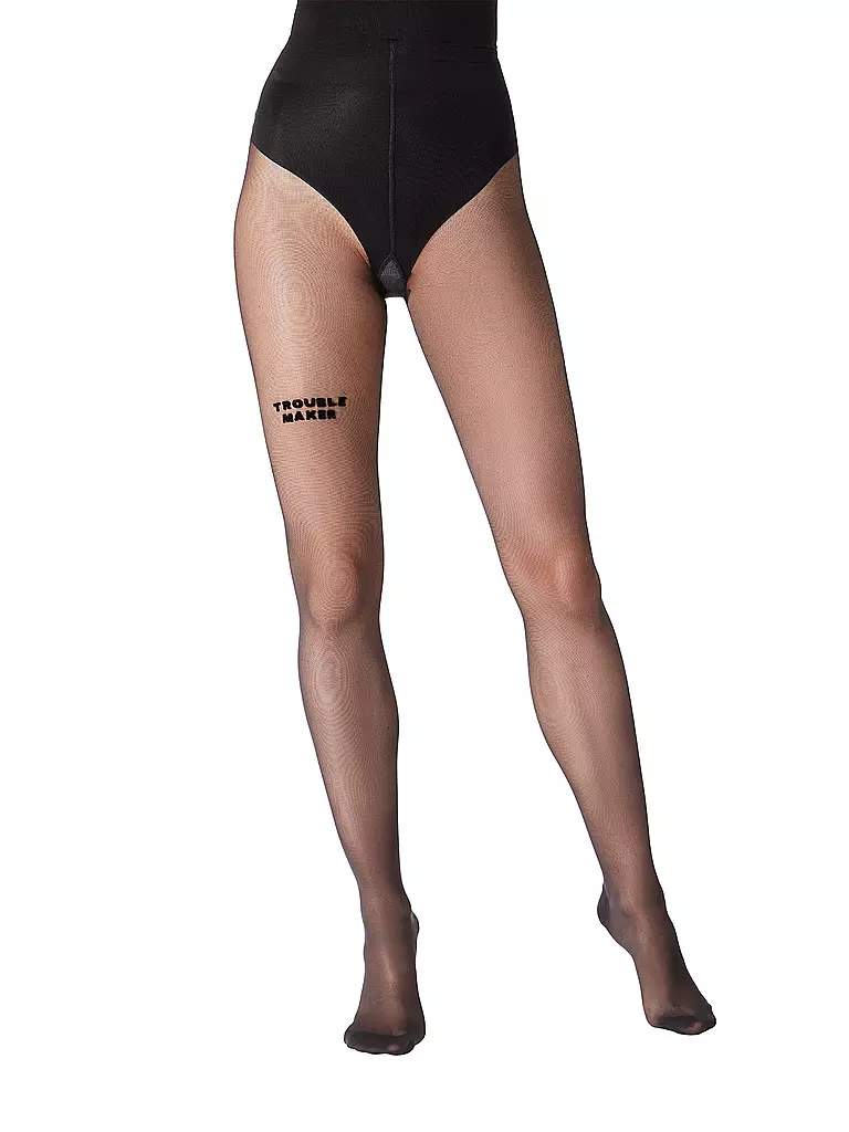SAINT SASS | Strumpfhose TROUBLEMAKER 40 schwarz | Nero