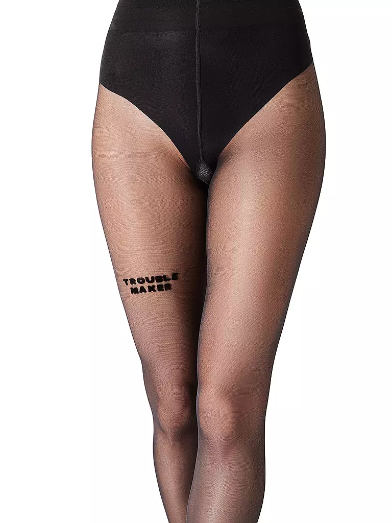 SAINT SASS | Strumpfhose TROUBLEMAKER 40 schwarz | Nero