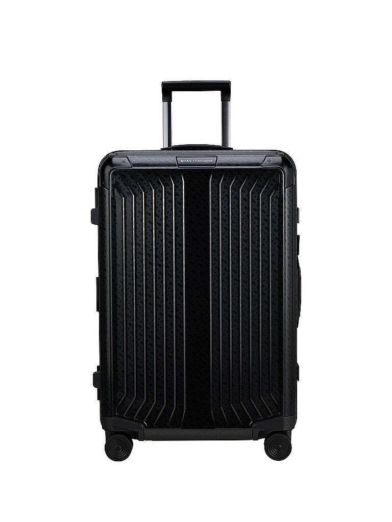Trolley LITE-BOX ALU x BOSS 69cm Graphite Monogram nero