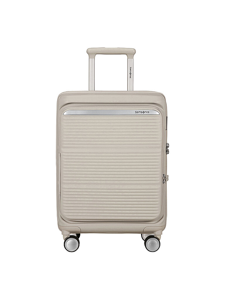 Trolley da cabina PARALUX SPINNER 55cm espandibile Stone Grey crema