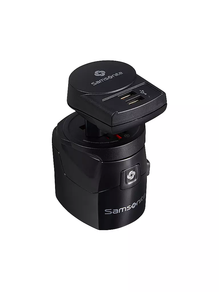 SAMSONITE | Adattatore universale a 3 poli | Nero