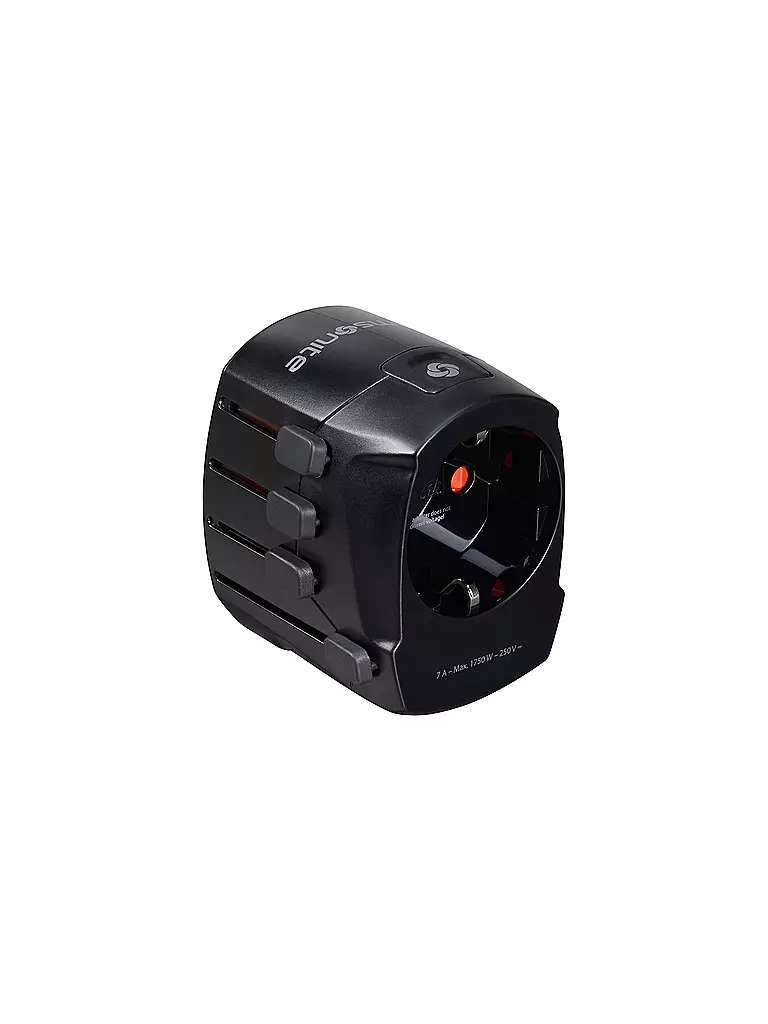 SAMSONITE | Adattatore universale a 3 poli | Nero