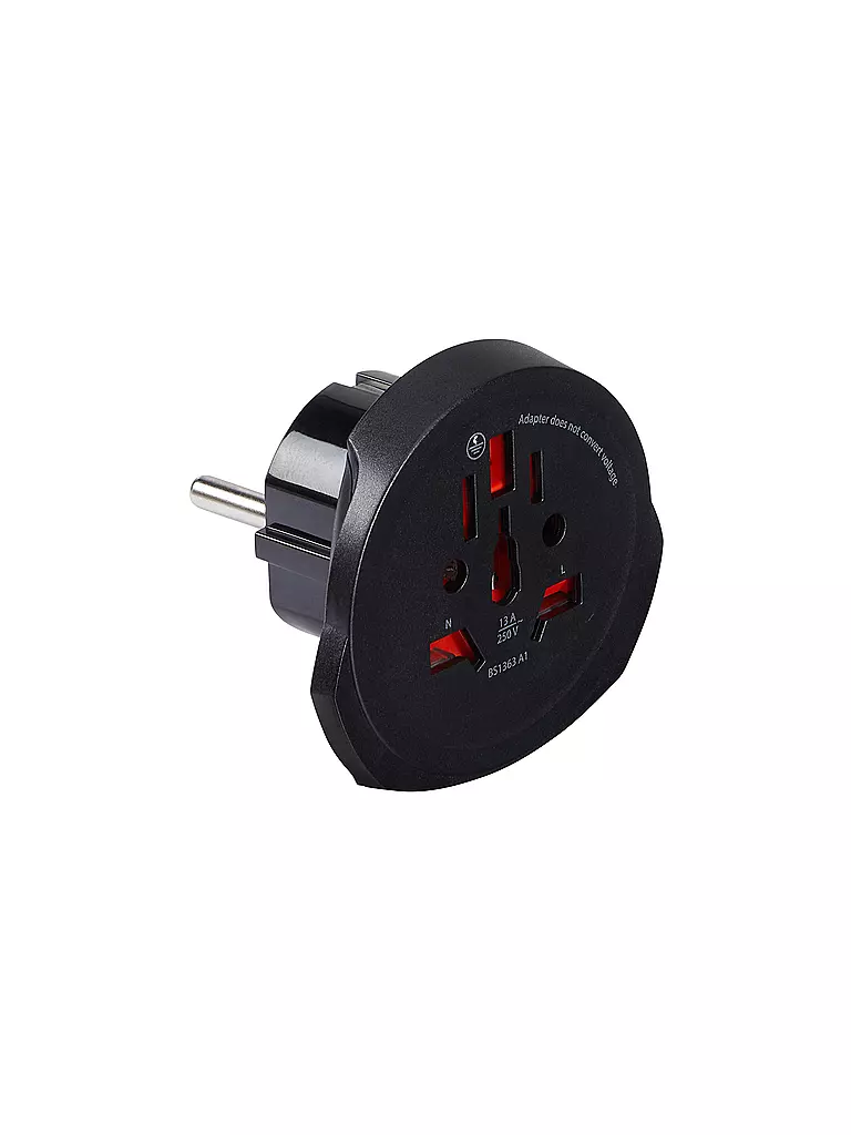 SAMSONITE | Adattatore universale a 3 poli | Nero