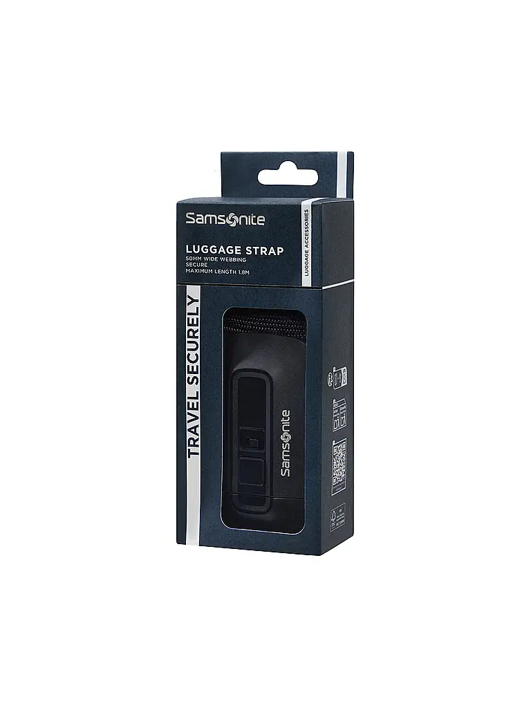SAMSONITE | Cinghia per bagagli 50 mm nera |