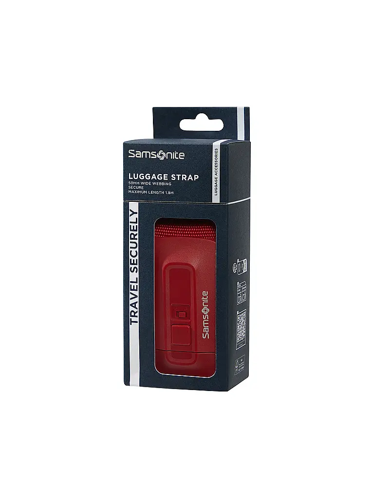 SAMSONITE | Cinghia per bagagli 50 mm rossa | 