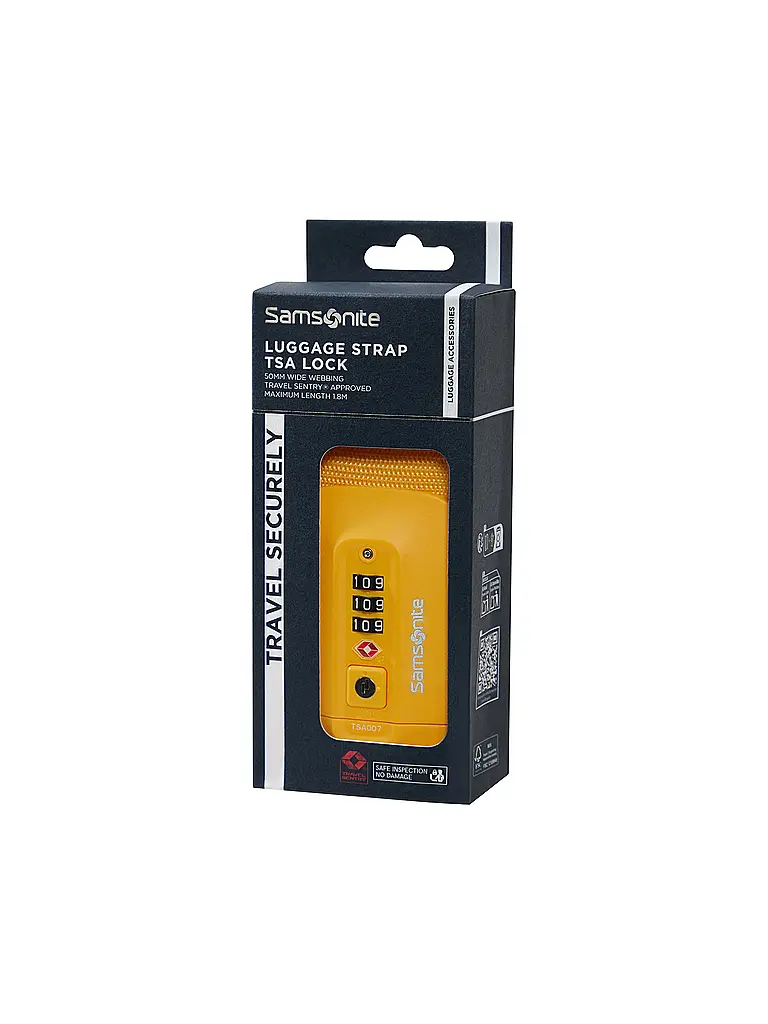 SAMSONITE | Cinghia per bagagli yellow | 