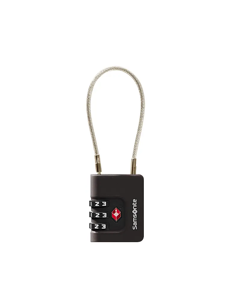 SAMSONITE | Lucchetto a cavo TSA a 3 cifre TA REVOLUTION nero | 