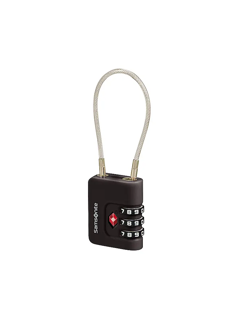 SAMSONITE | Lucchetto a cavo TSA a 3 cifre TA REVOLUTION nero | 