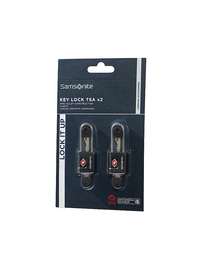 SAMSONITE | Lucchetto TA REVOLUTION confezione da 2 nero |