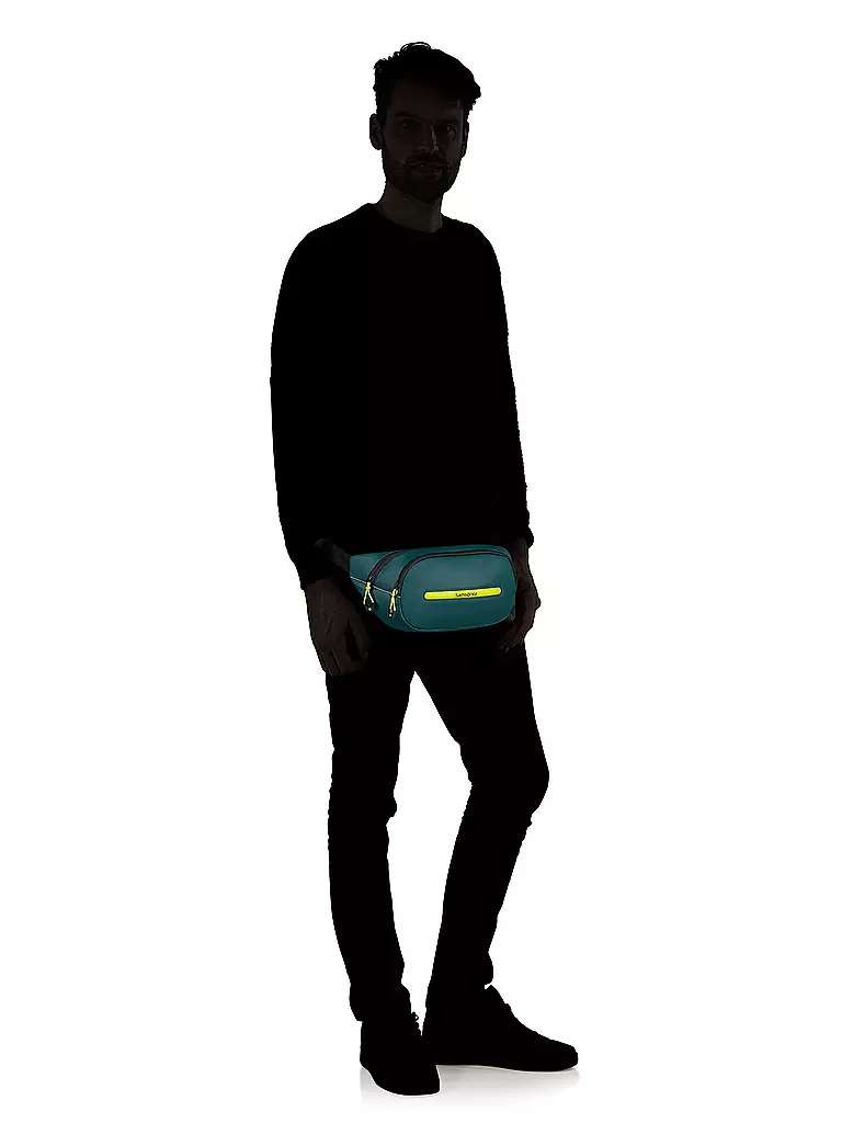 SAMSONITE | Marsupio ECODIVER Dark Teal/Lime | Petrolio