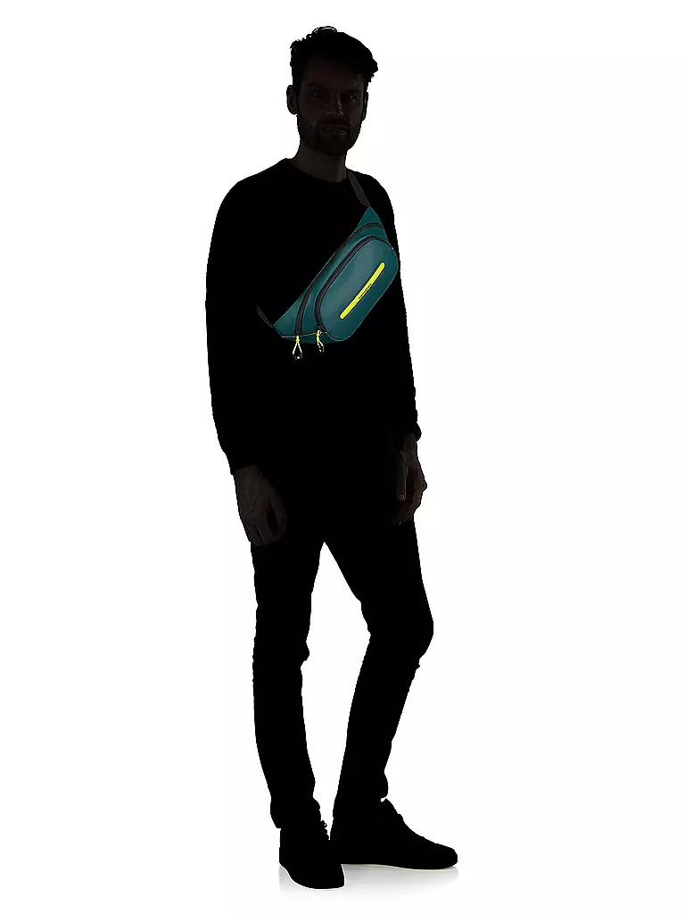 SAMSONITE | Marsupio ECODIVER Dark Teal/Lime | Petrolio